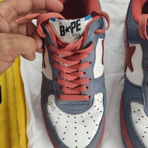Bape STA Red and Blue Sneakers